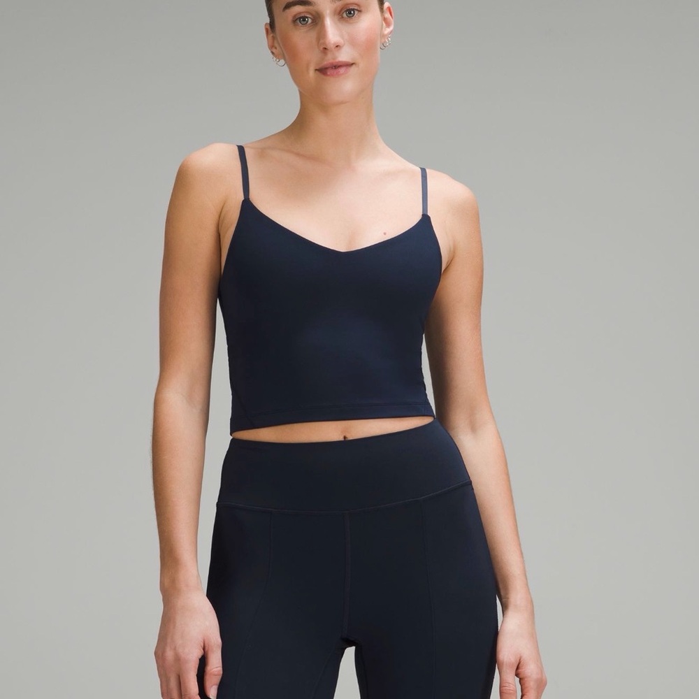 Lululemon align cropped cami in navy blue